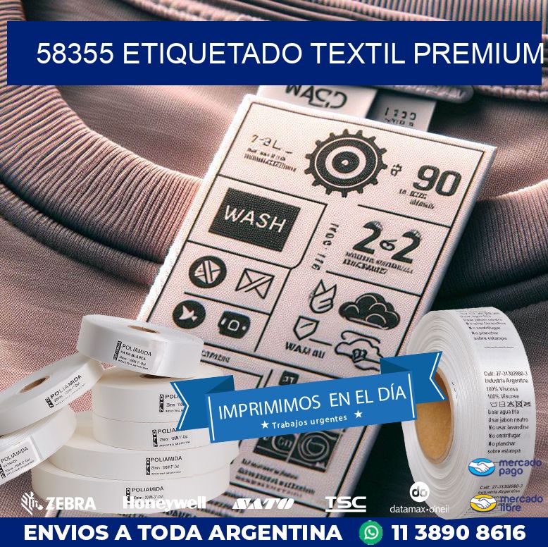 58355 ETIQUETADO TEXTIL PREMIUM