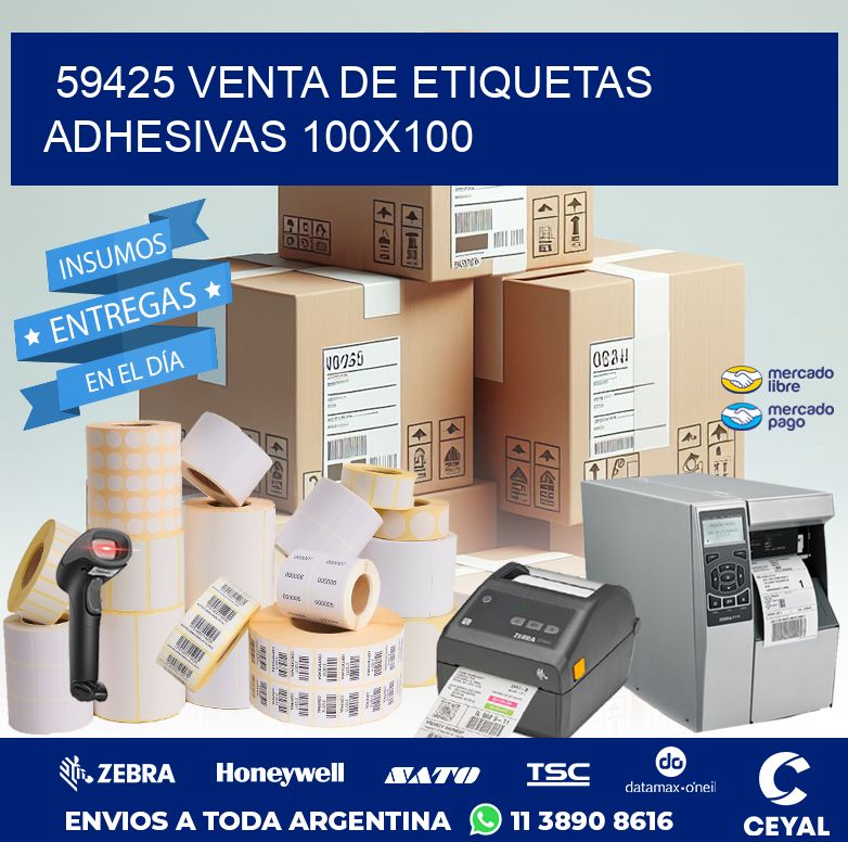 59425 VENTA DE ETIQUETAS ADHESIVAS 100X100