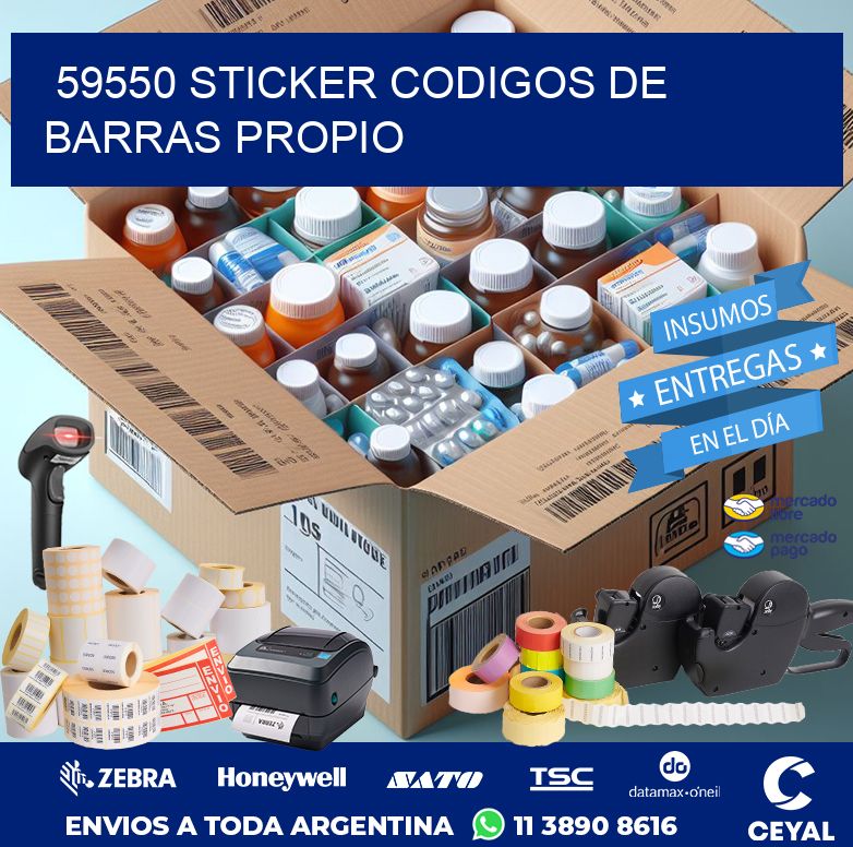 59550 STICKER CODIGOS DE BARRAS PROPIO