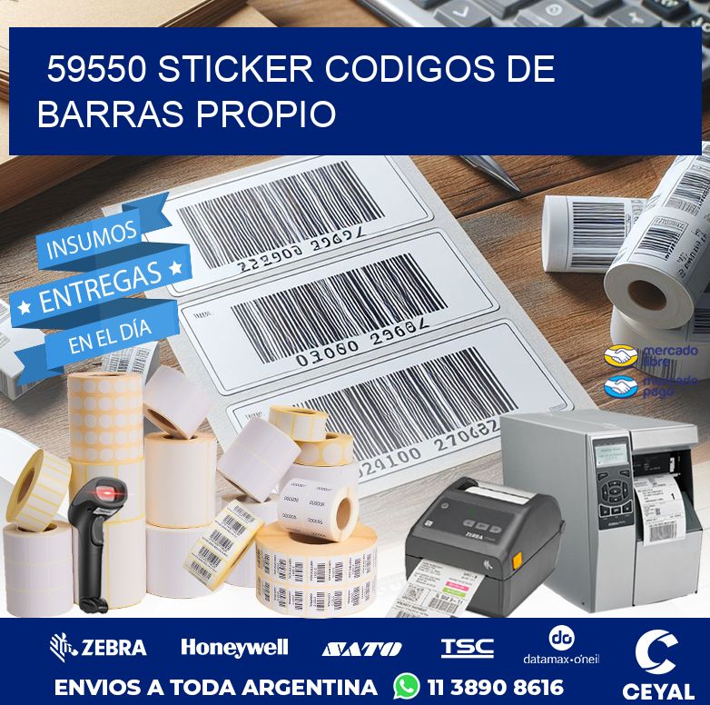 59550 STICKER CODIGOS DE BARRAS PROPIO