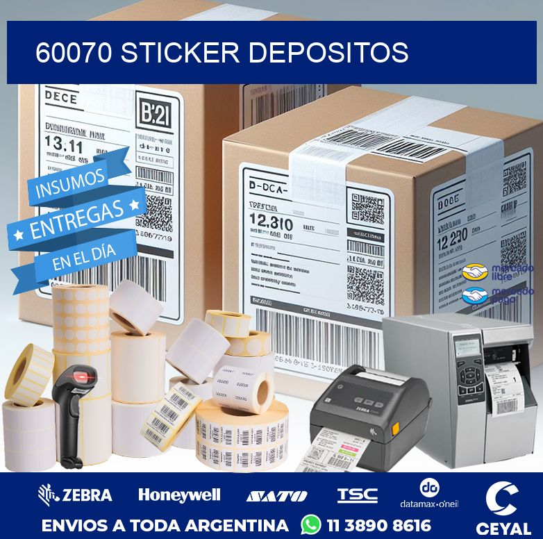 60070 STICKER DEPOSITOS