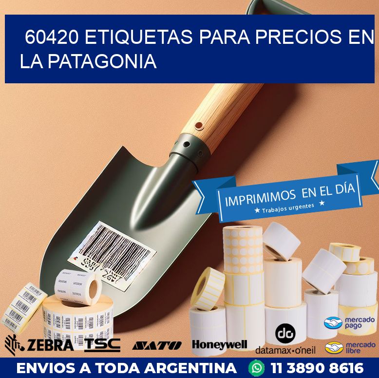 60420 ETIQUETAS PARA PRECIOS EN LA PATAGONIA