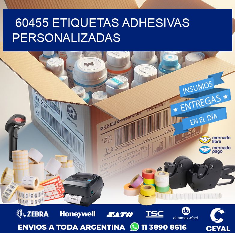 60455 ETIQUETAS ADHESIVAS PERSONALIZADAS