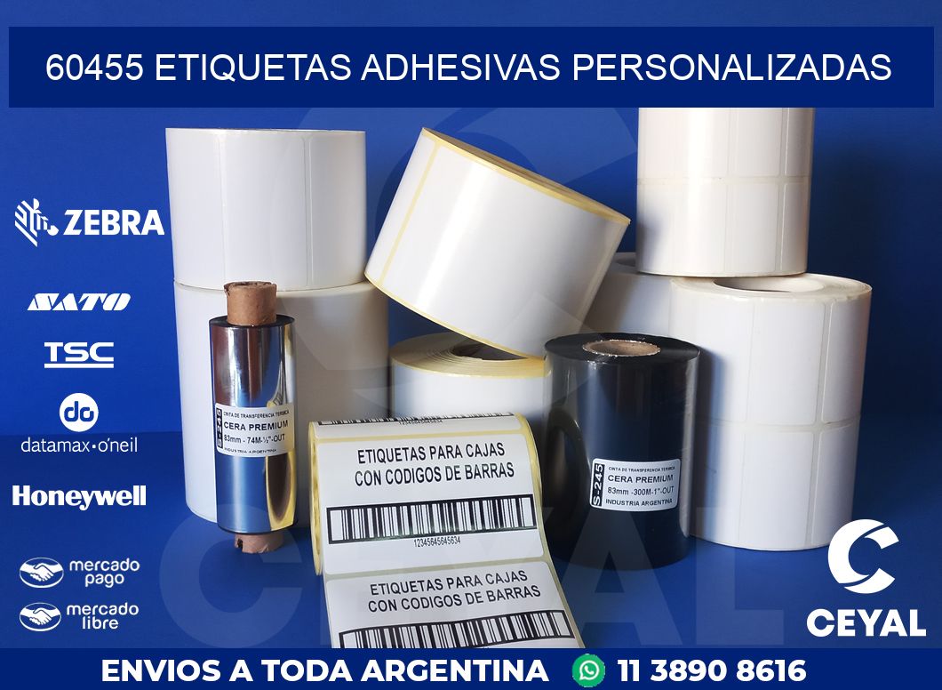 60455 ETIQUETAS ADHESIVAS PERSONALIZADAS
