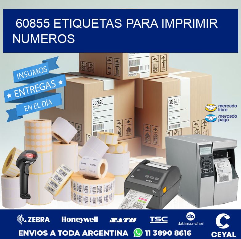 60855 ETIQUETAS PARA IMPRIMIR NUMEROS
