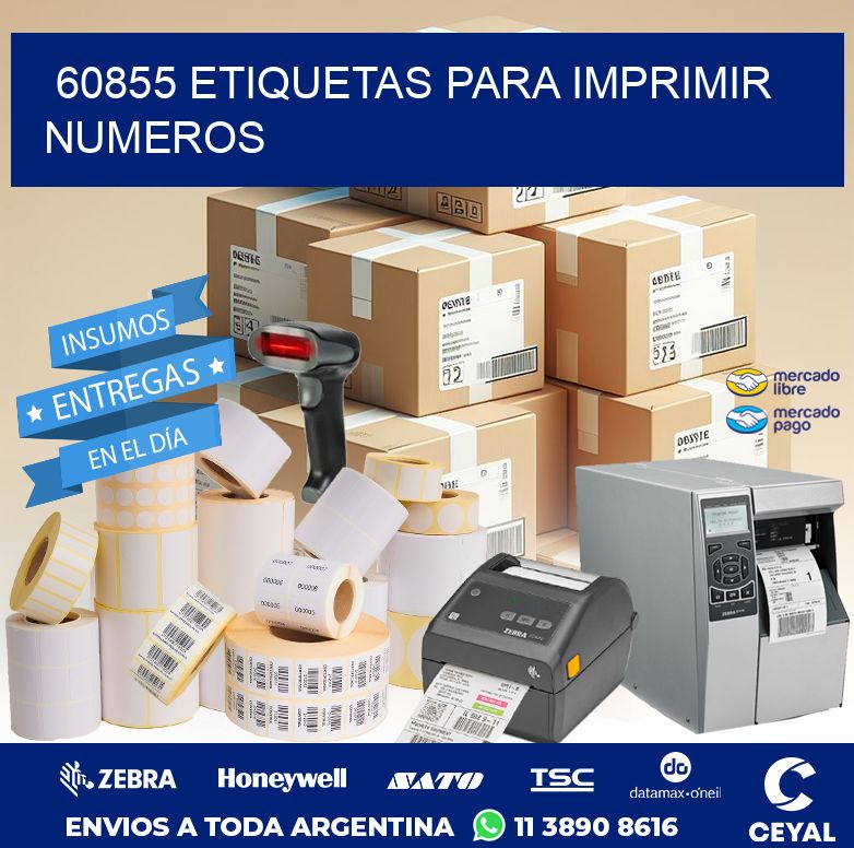 60855 ETIQUETAS PARA IMPRIMIR NUMEROS