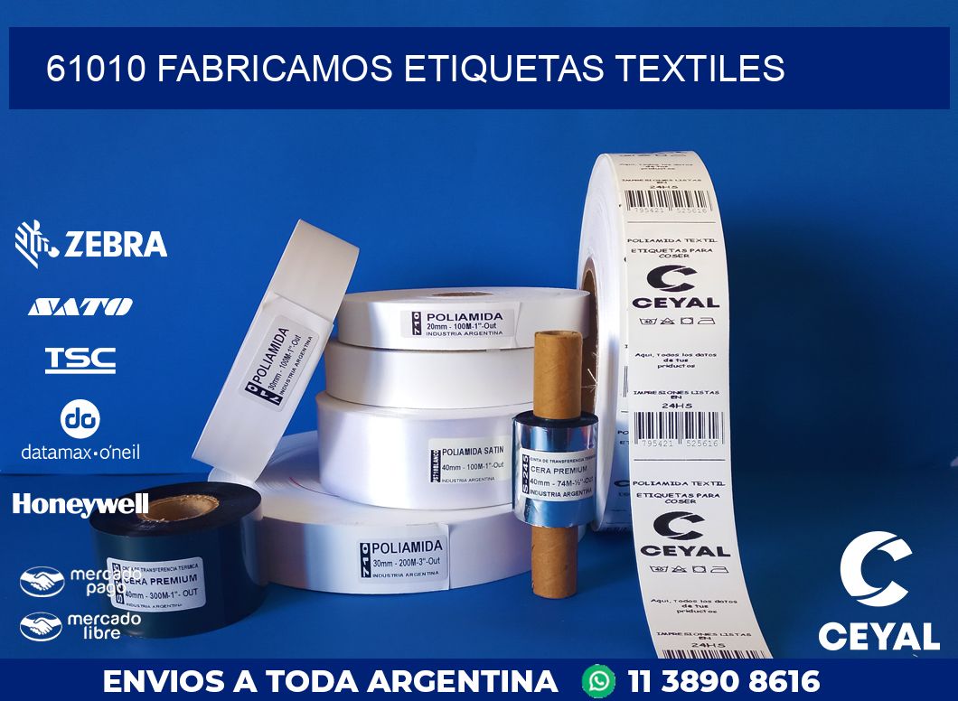 61010 FABRICAMOS ETIQUETAS TEXTILES