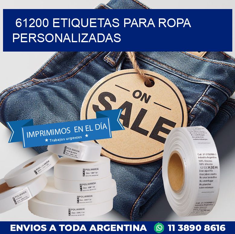 61200 ETIQUETAS PARA ROPA PERSONALIZADAS