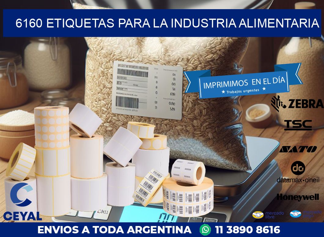 6160 ETIQUETAS PARA LA INDUSTRIA ALIMENTARIA