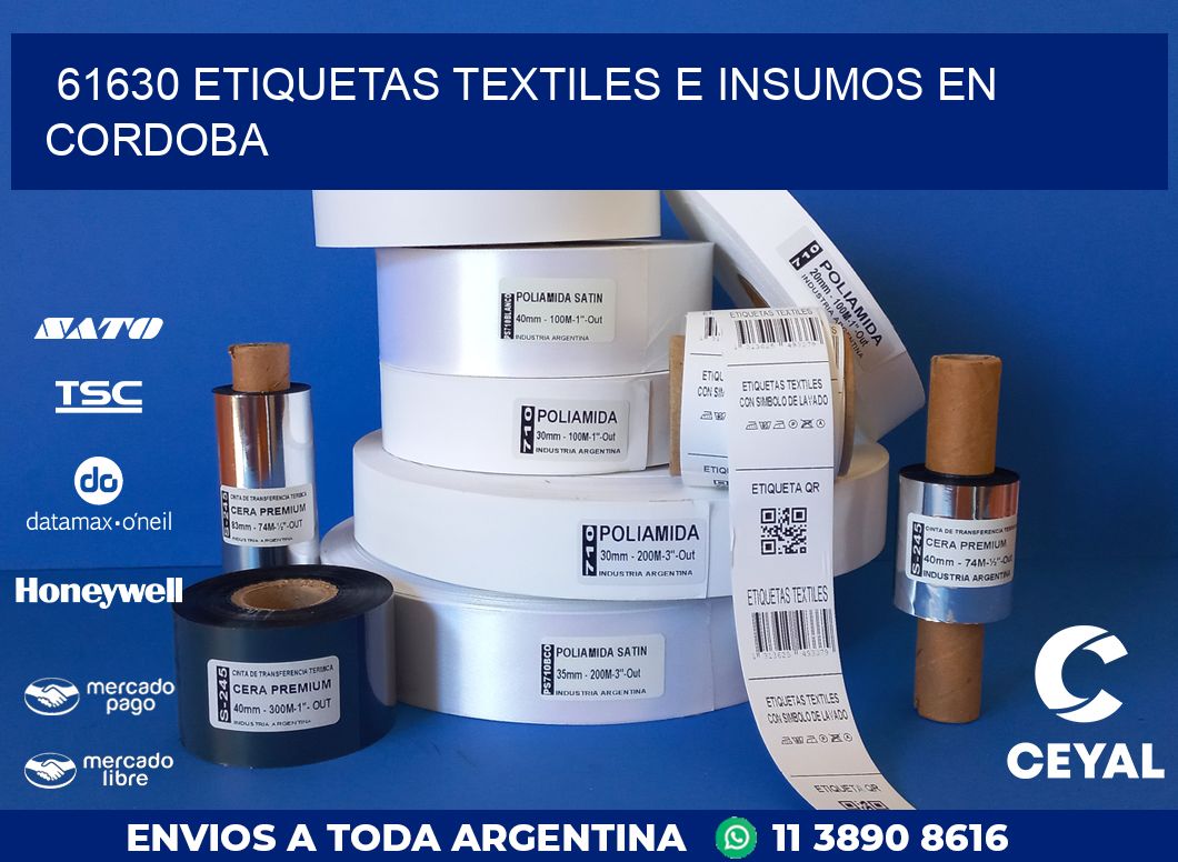 61630 ETIQUETAS TEXTILES E INSUMOS EN CORDOBA