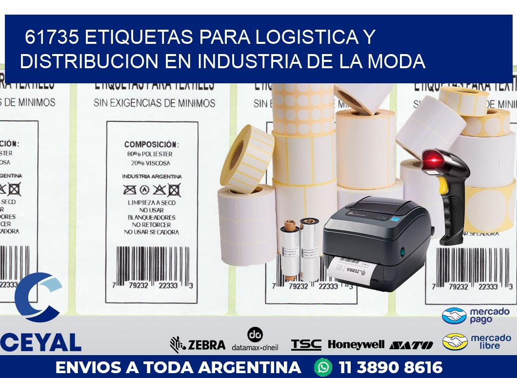 61735 ETIQUETAS PARA LOGISTICA Y DISTRIBUCION EN INDUSTRIA DE LA MODA
