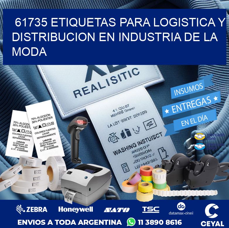 61735 ETIQUETAS PARA LOGISTICA Y DISTRIBUCION EN INDUSTRIA DE LA MODA