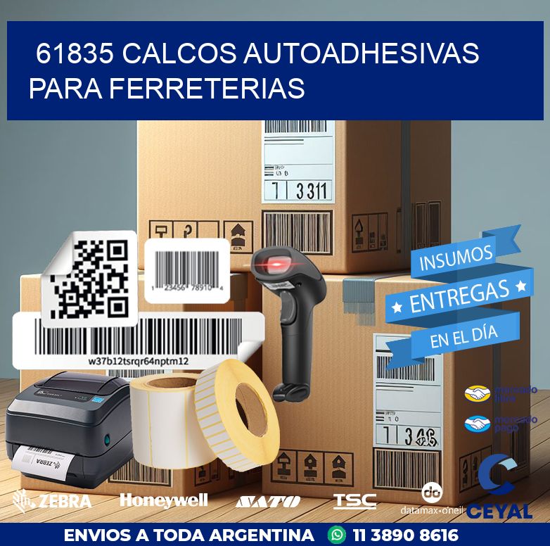 61835 CALCOS AUTOADHESIVAS PARA FERRETERIAS