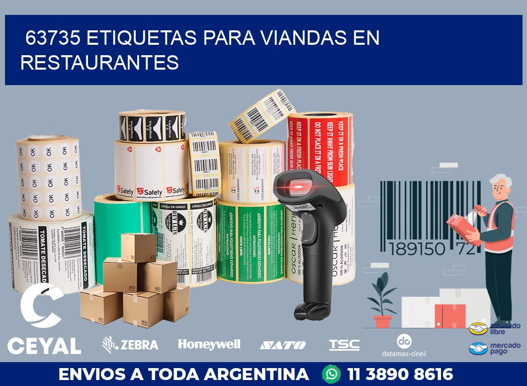 63735 ETIQUETAS PARA VIANDAS EN RESTAURANTES