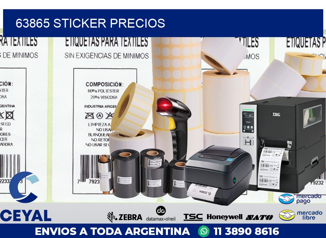 63865 STICKER PRECIOS