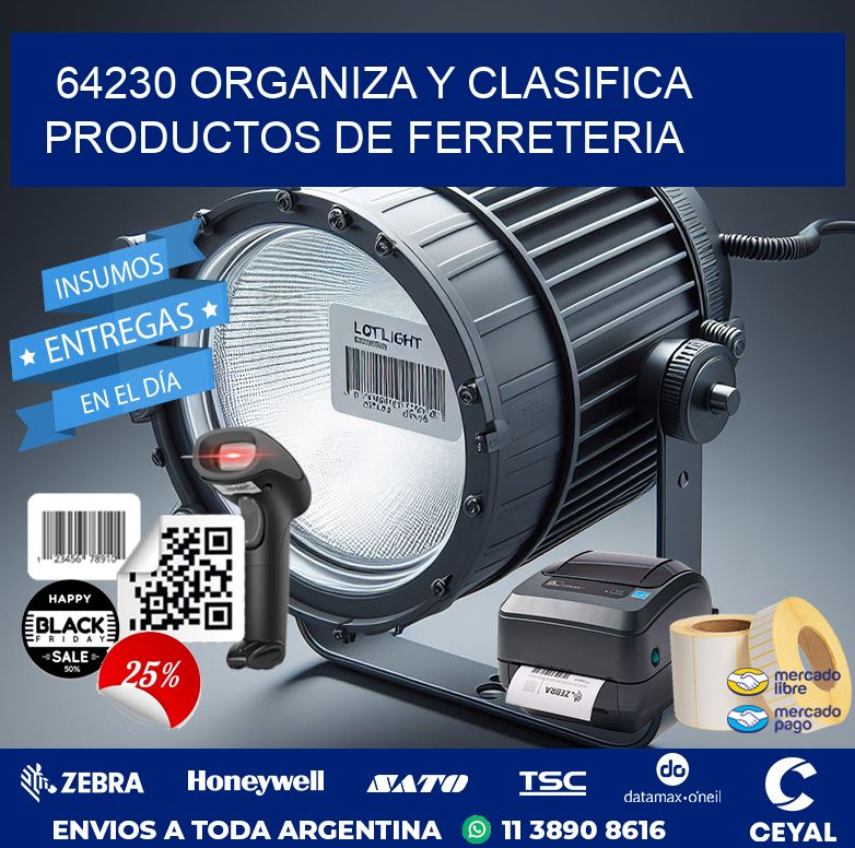 64230 ORGANIZA Y CLASIFICA PRODUCTOS DE FERRETERIA