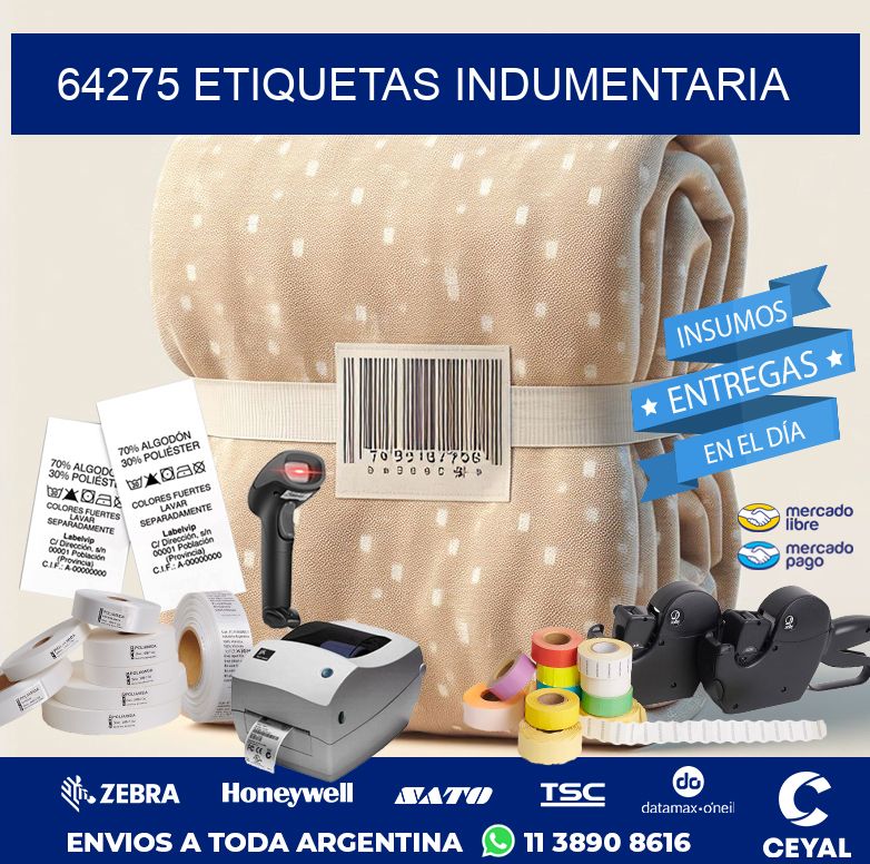 64275 ETIQUETAS INDUMENTARIA
