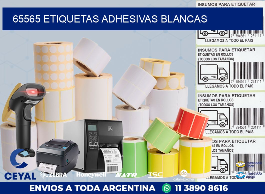 65565 ETIQUETAS ADHESIVAS BLANCAS