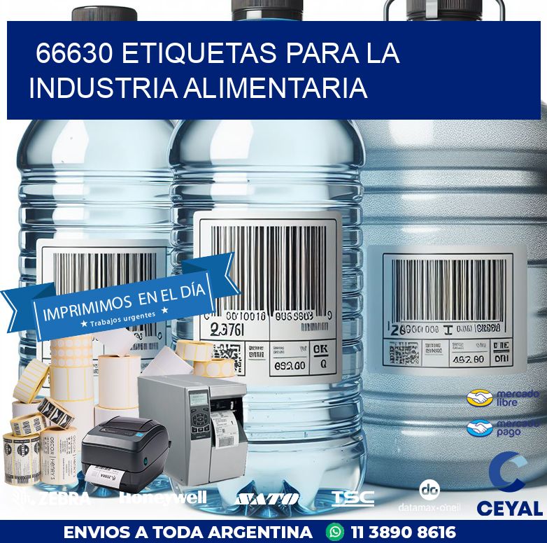 66630 ETIQUETAS PARA LA INDUSTRIA ALIMENTARIA
