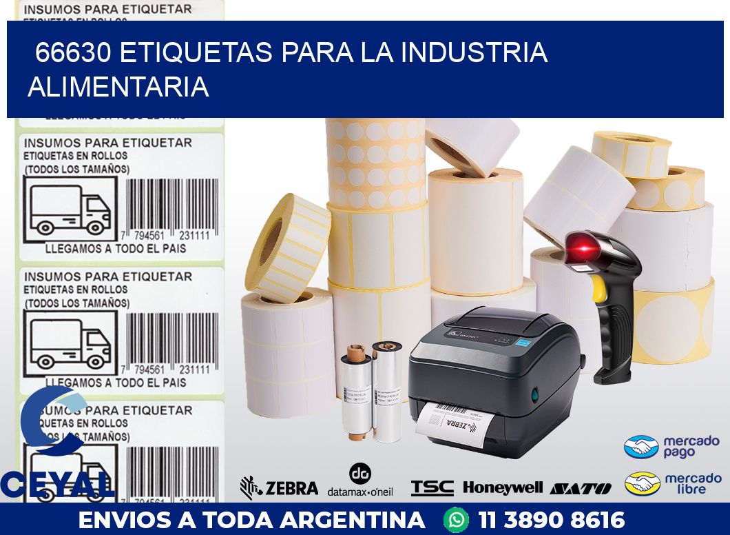 66630 ETIQUETAS PARA LA INDUSTRIA ALIMENTARIA