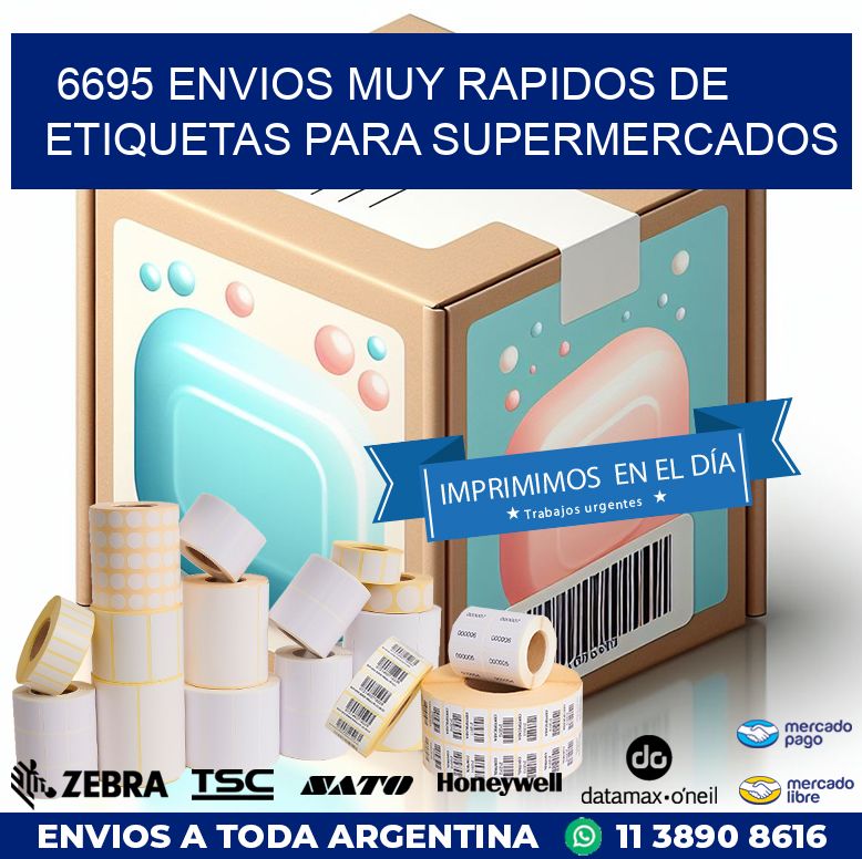 6695 ENVIOS MUY RAPIDOS DE ETIQUETAS PARA SUPERMERCADOS