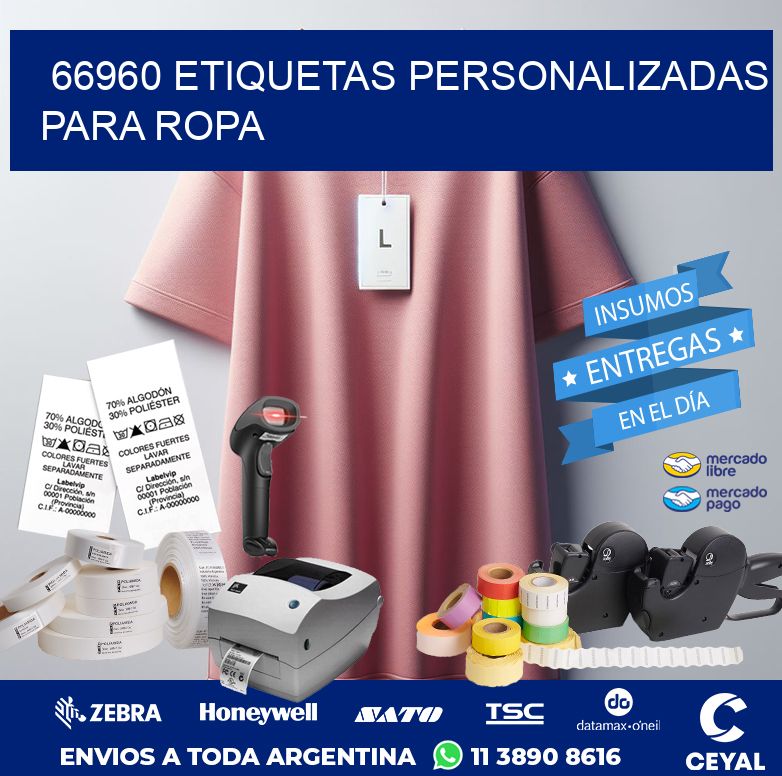 66960 ETIQUETAS PERSONALIZADAS PARA ROPA