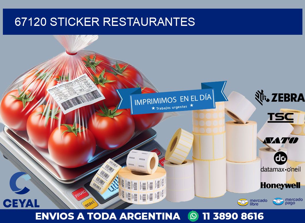 67120 STICKER RESTAURANTES