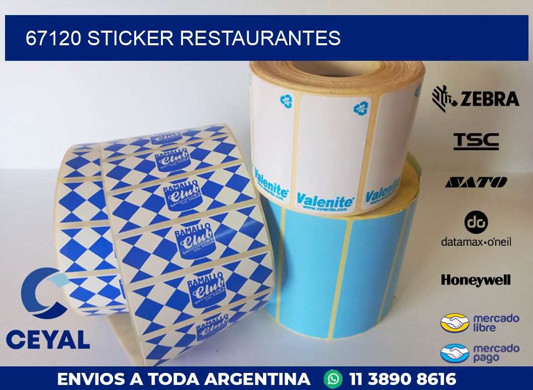 67120 STICKER RESTAURANTES