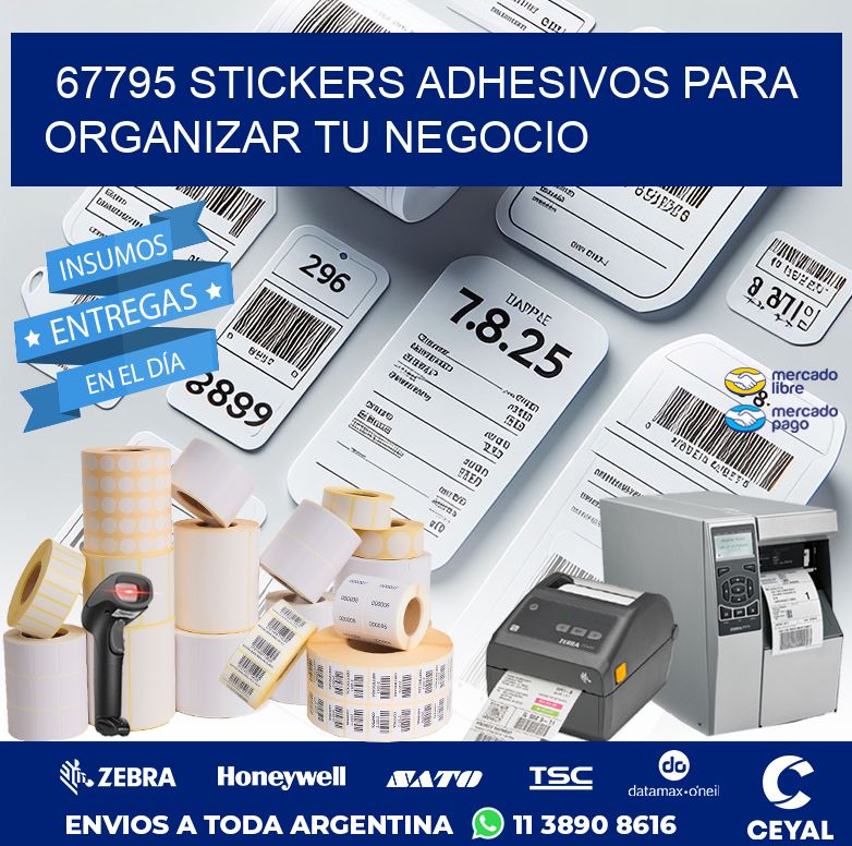 67795 STICKERS ADHESIVOS PARA ORGANIZAR TU NEGOCIO