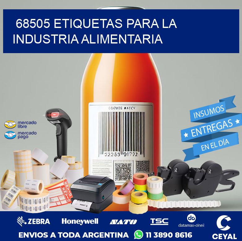 68505 ETIQUETAS PARA LA INDUSTRIA ALIMENTARIA