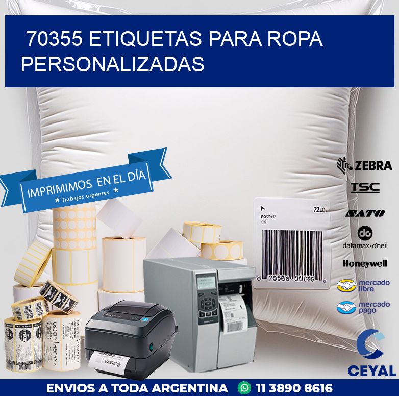 70355 ETIQUETAS PARA ROPA PERSONALIZADAS