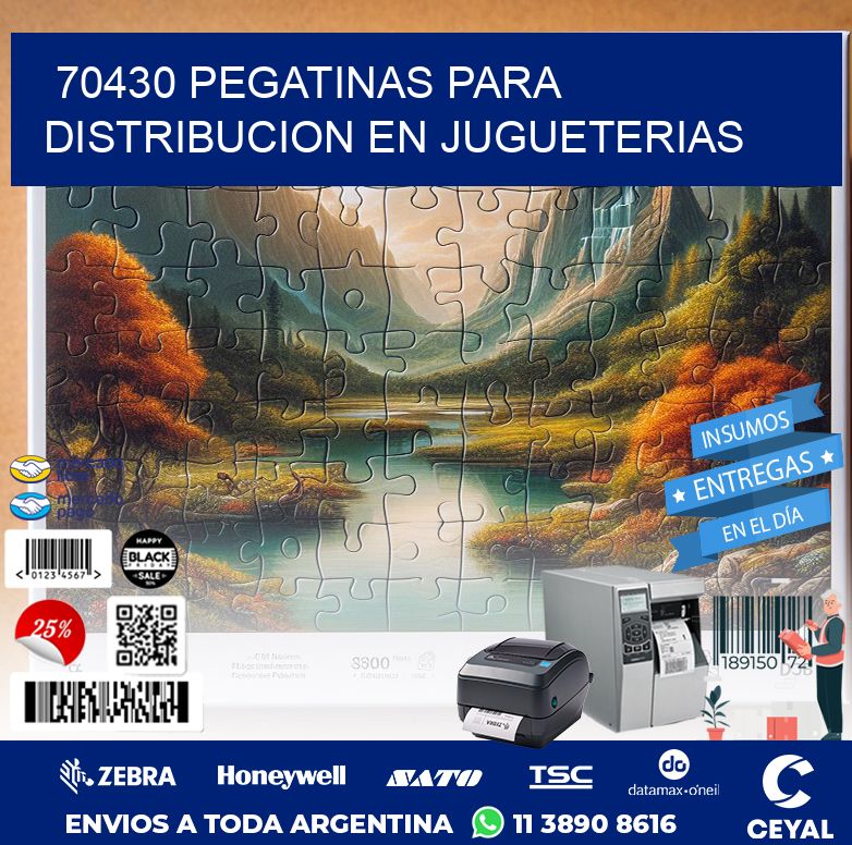 70430 PEGATINAS PARA DISTRIBUCION EN JUGUETERIAS