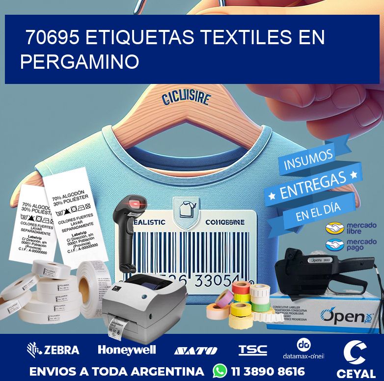 70695 ETIQUETAS TEXTILES EN PERGAMINO