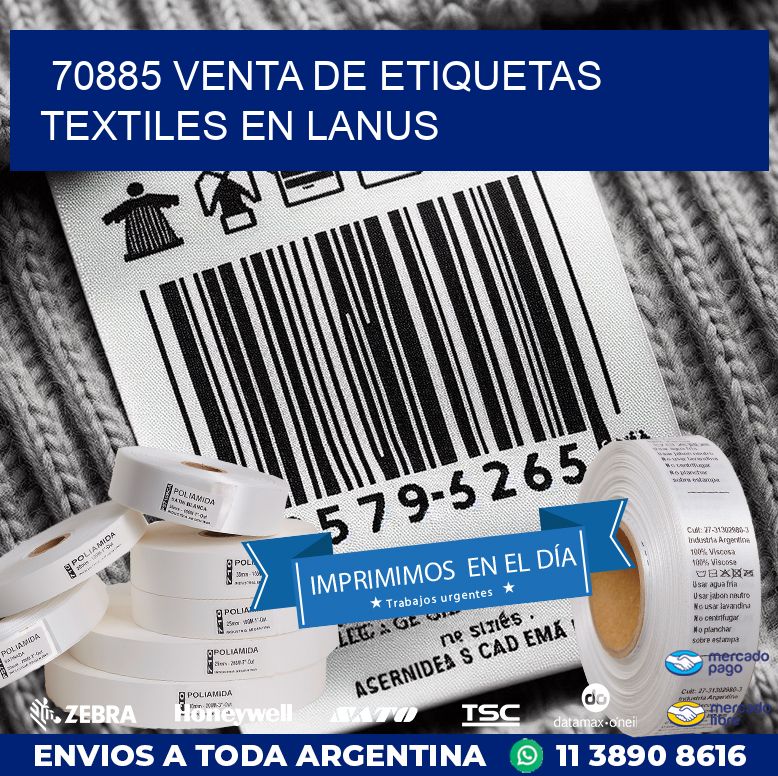 70885 VENTA DE ETIQUETAS TEXTILES EN LANUS