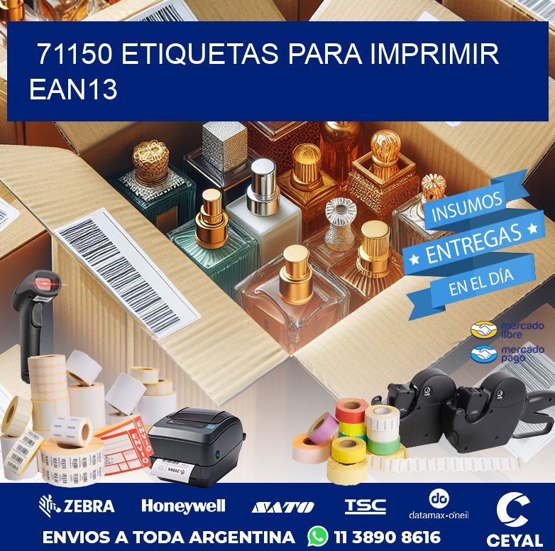71150 ETIQUETAS PARA IMPRIMIR EAN13