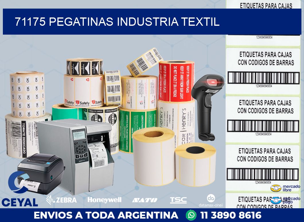 71175 PEGATINAS INDUSTRIA TEXTIL