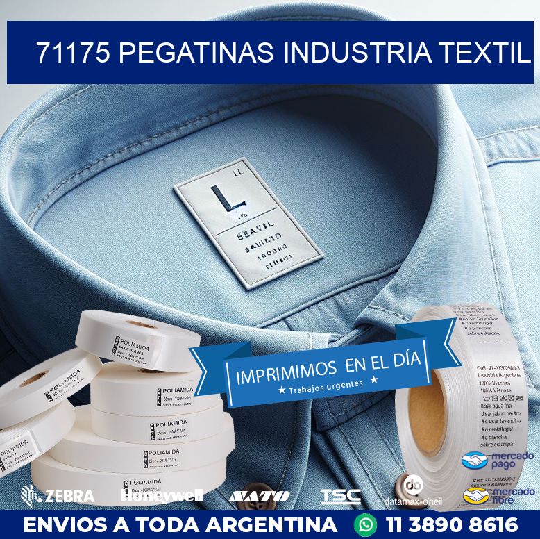 71175 PEGATINAS INDUSTRIA TEXTIL