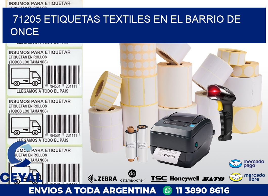 71205 ETIQUETAS TEXTILES EN EL BARRIO DE ONCE