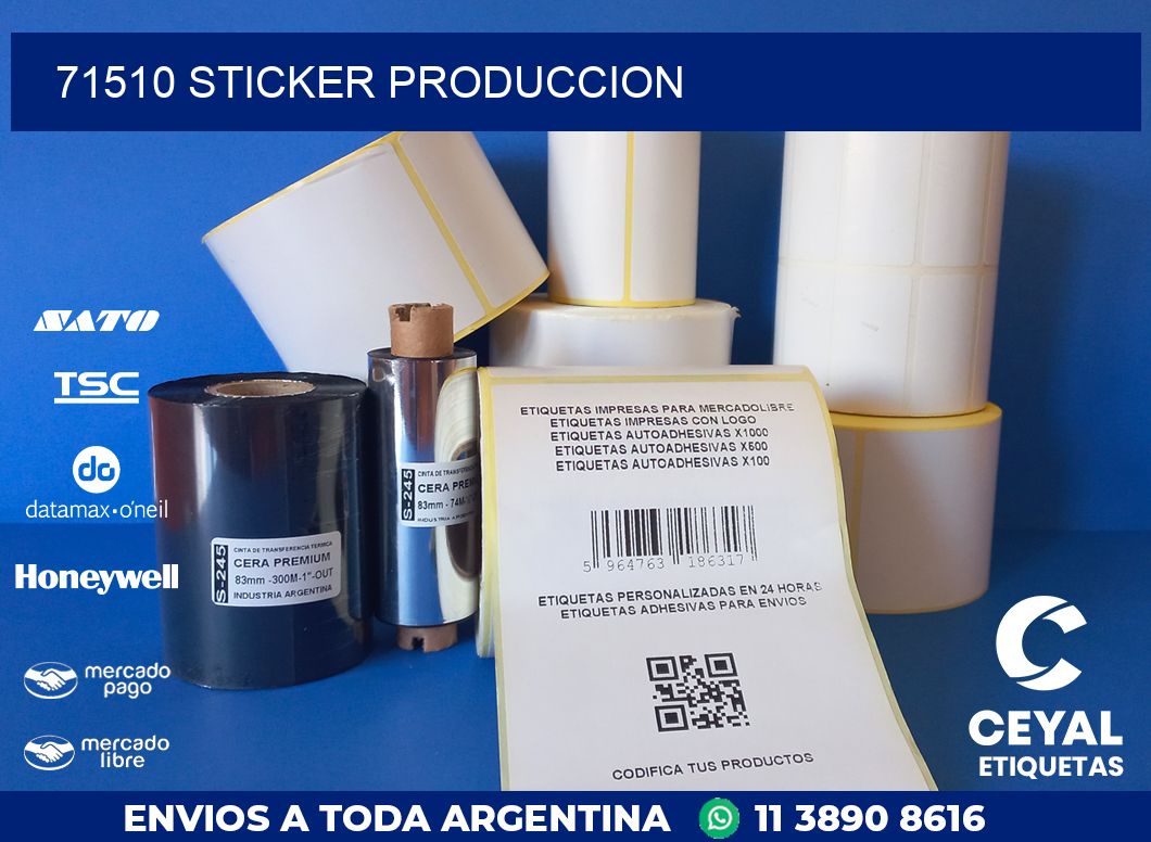 71510 STICKER PRODUCCION