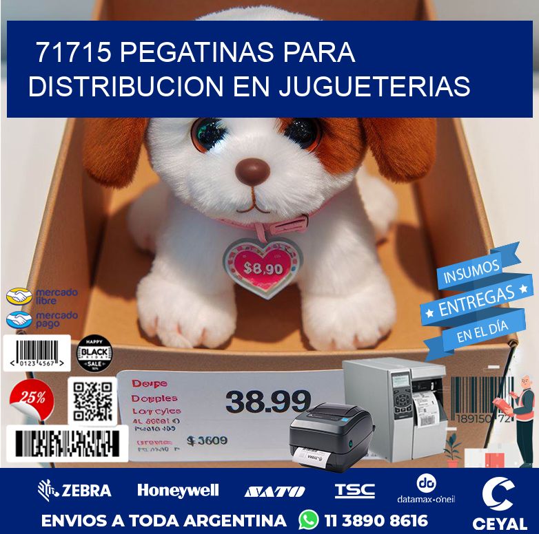 71715 PEGATINAS PARA DISTRIBUCION EN JUGUETERIAS