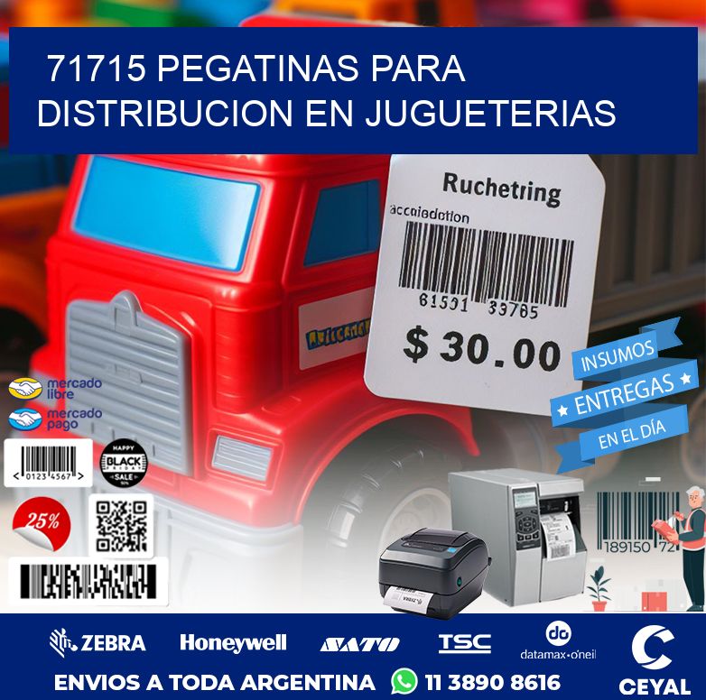 71715 PEGATINAS PARA DISTRIBUCION EN JUGUETERIAS