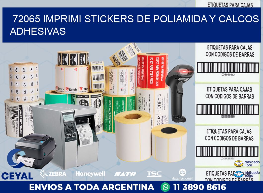 72065 IMPRIMI STICKERS DE POLIAMIDA Y CALCOS ADHESIVAS