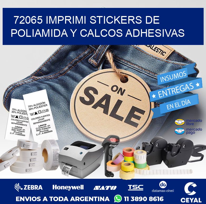 72065 IMPRIMI STICKERS DE POLIAMIDA Y CALCOS ADHESIVAS