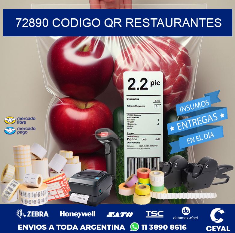 72890 CODIGO QR RESTAURANTES