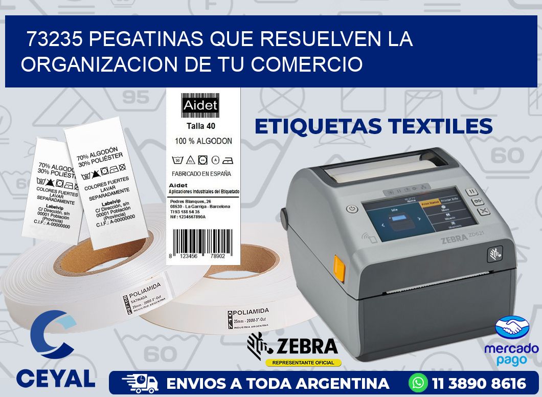 73235 PEGATINAS QUE RESUELVEN LA ORGANIZACION DE TU COMERCIO