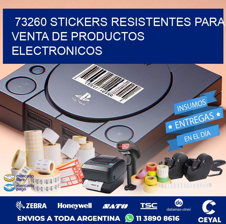 73260 STICKERS RESISTENTES PARA VENTA DE PRODUCTOS ELECTRONICOS