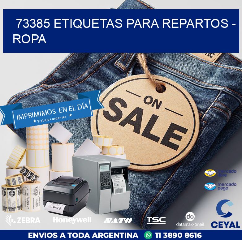 73385 ETIQUETAS PARA REPARTOS - ROPA