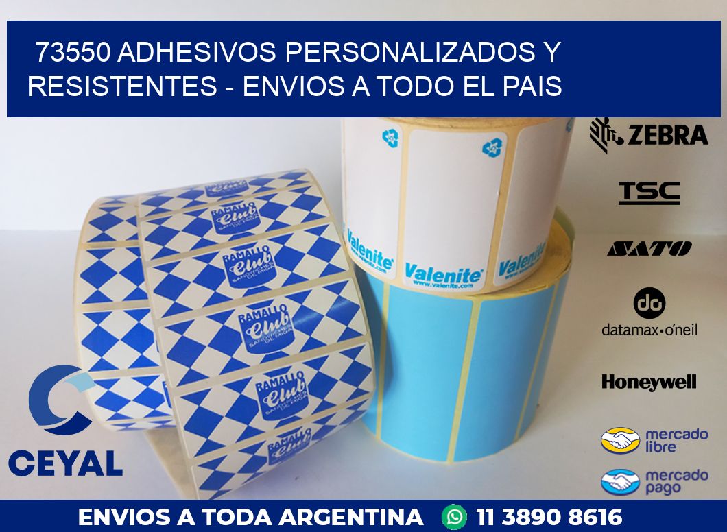 73550 ADHESIVOS PERSONALIZADOS Y RESISTENTES - ENVIOS A TODO EL PAIS