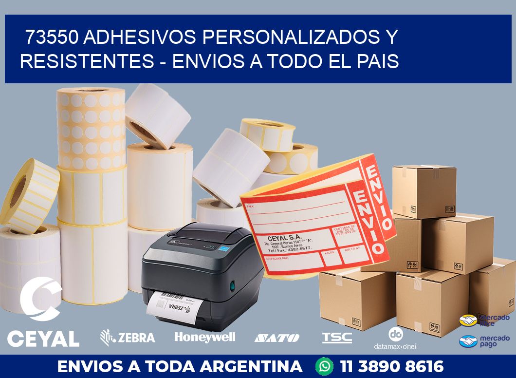 73550 ADHESIVOS PERSONALIZADOS Y RESISTENTES - ENVIOS A TODO EL PAIS