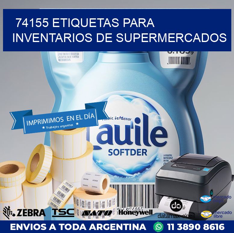 74155 ETIQUETAS PARA INVENTARIOS DE SUPERMERCADOS
